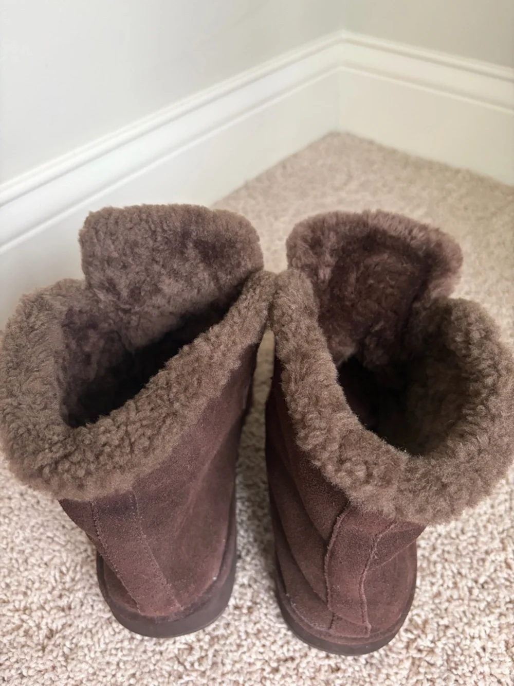 Michael Kors Dark Brown Women’s  Lined Suede Ankle Boots Size 10